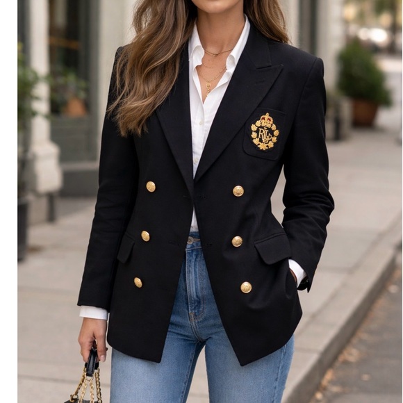 Lauren Ralph Lauren Jackets & Blazers - Vintage Lauren Ralph Lauren Black Blazer with Gold Buttons